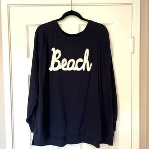 Workshop Republic Clothing Navy Beach Sweatshirt